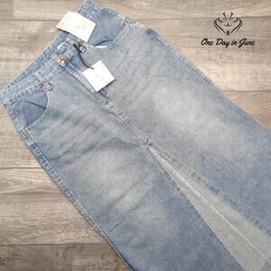 Happily Grey Juniors Denim Maxi Skirt Size 5